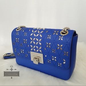 Michael Kors Tina Medium Shoulder Flap Leather Bag
